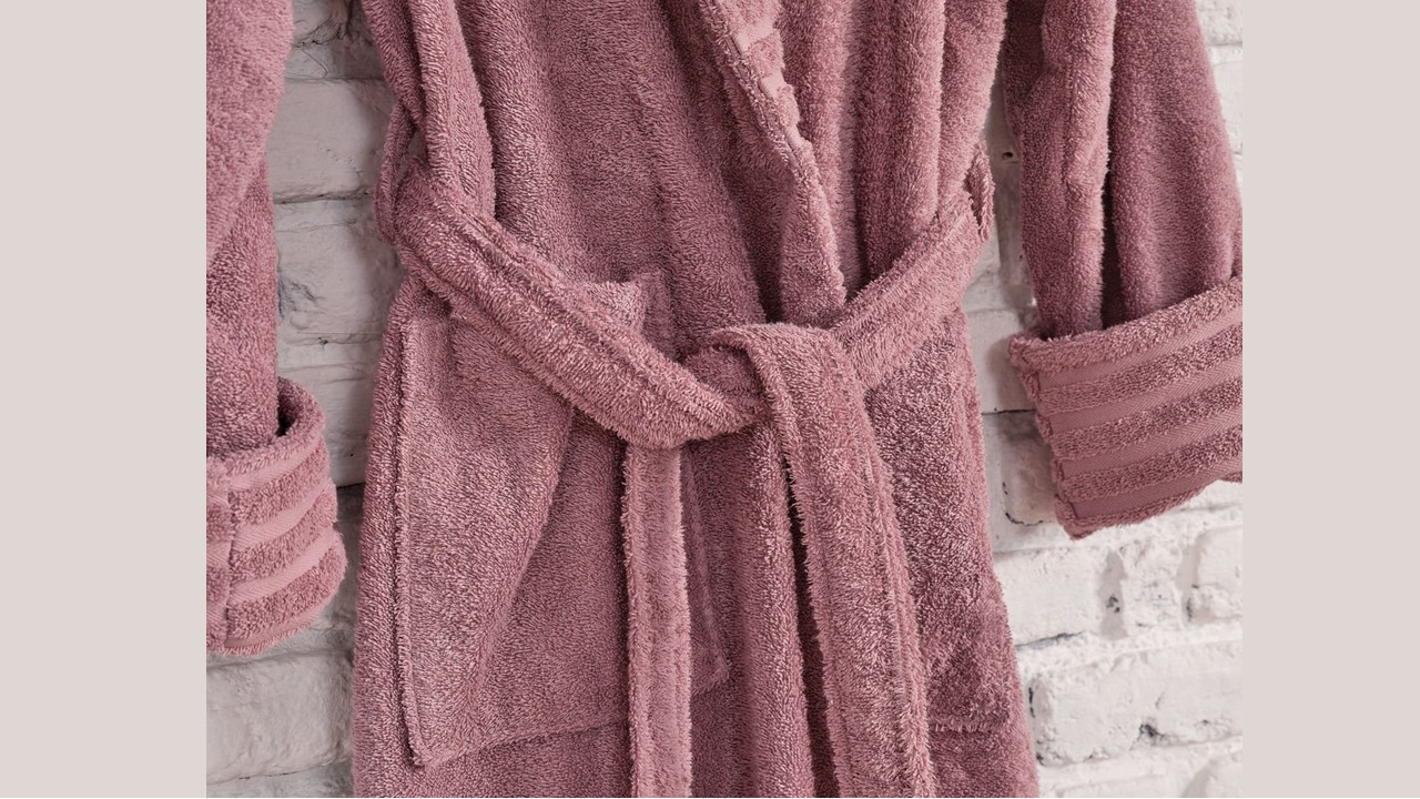 Halat de baie Ivory L/XL - 130 - Roz DOQU Prosoape si Halate 2Q9BRNIVRYB360005