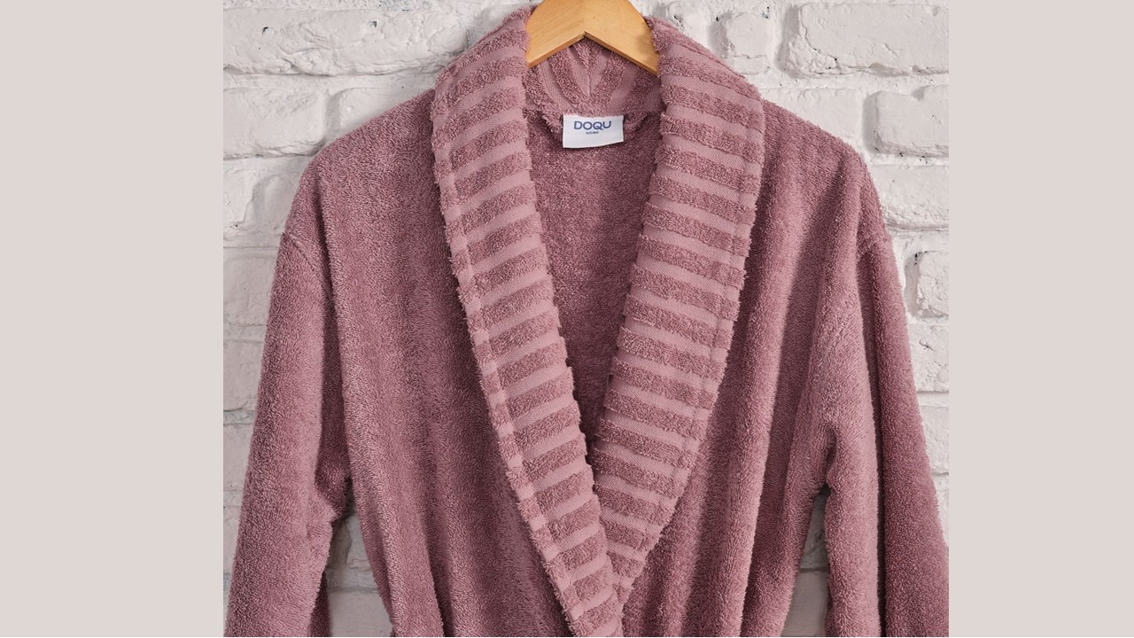 Halat de baie Ivory L/XL - 130 - Roz DOQU Prosoape si Halate 2Q9BRNIVRYB360005