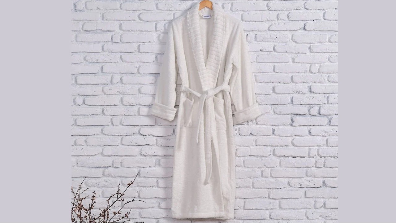 Halat de baie Ivory L/XL - 130 - Alb DOQU Prosoape si Halate 2Q9BRNIVRYB360003