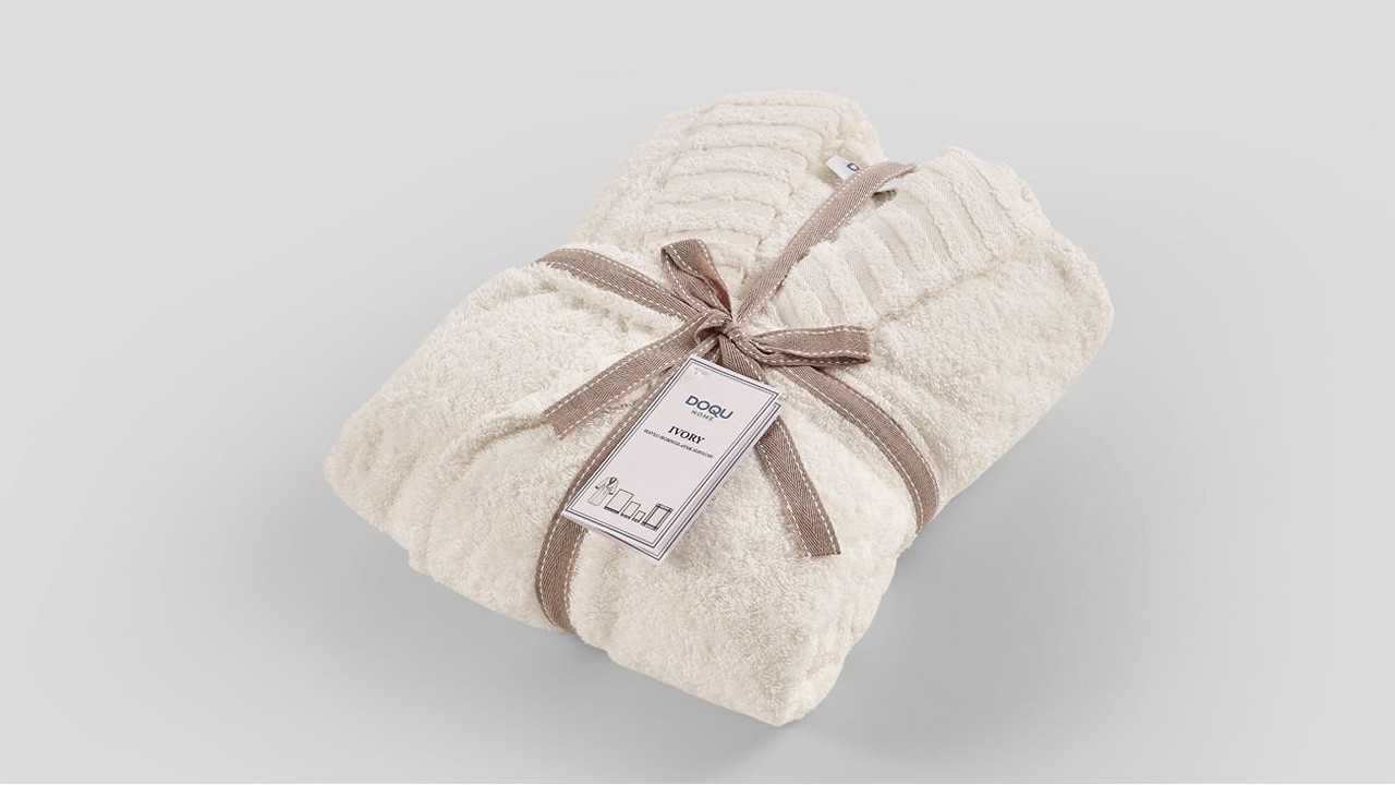 Halat de baie Ivory L/XL - 130 - Alb DOQU Prosoape si Halate 2Q9BRNIVRYB360003