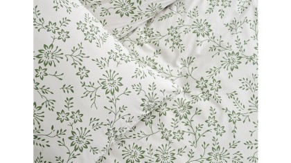 Set Lenjerie de pat Easy Cotton Belinda Double - Verde DOQU Lenjerie de pat