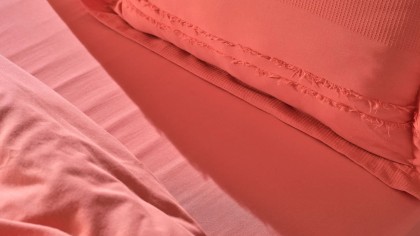 Set Lenjerie de pat Carla Double, Culoare flori de rodie DOQU Lenjerie de pat