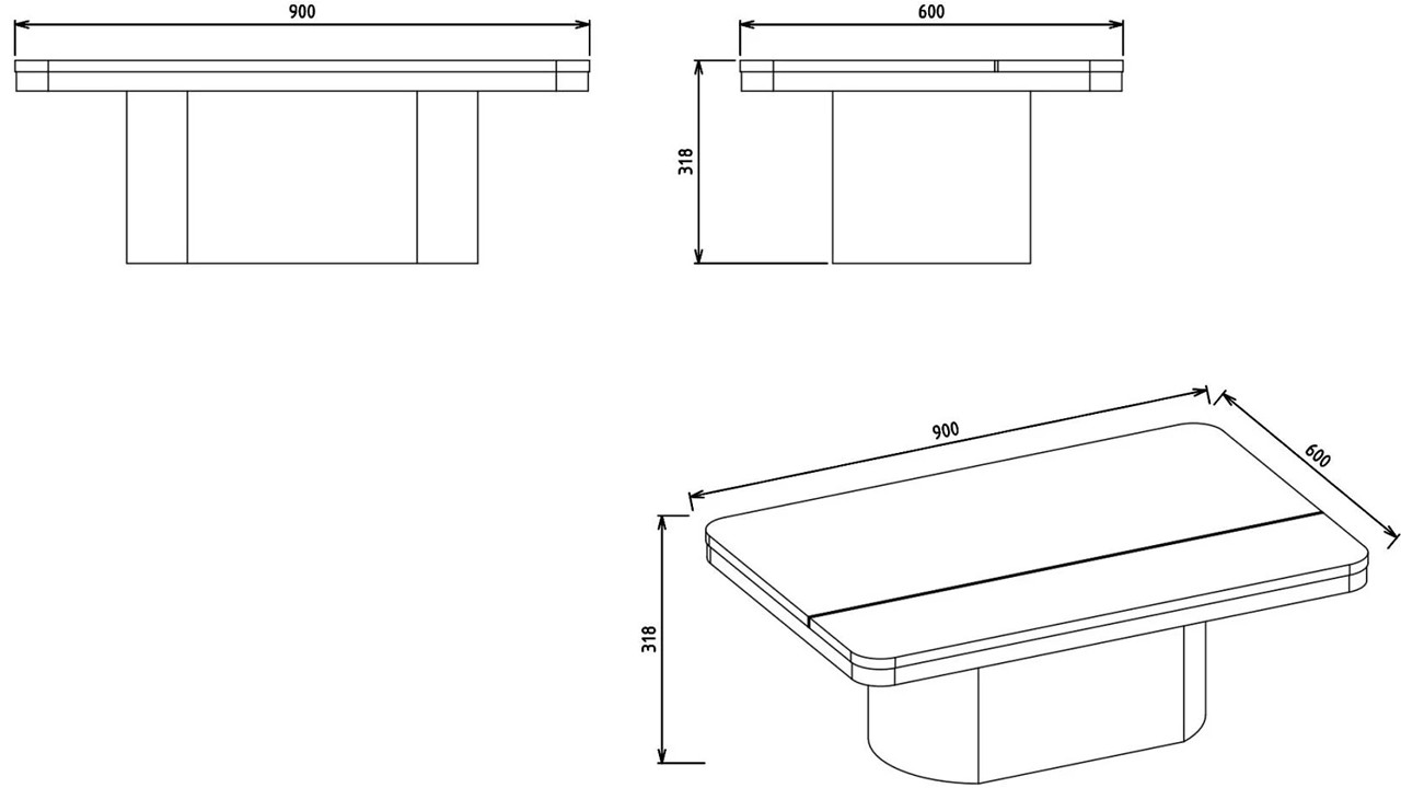 Masuta de cafea Mica Estella BELLONA Masuta de Cafea 22ETE33510DWZ