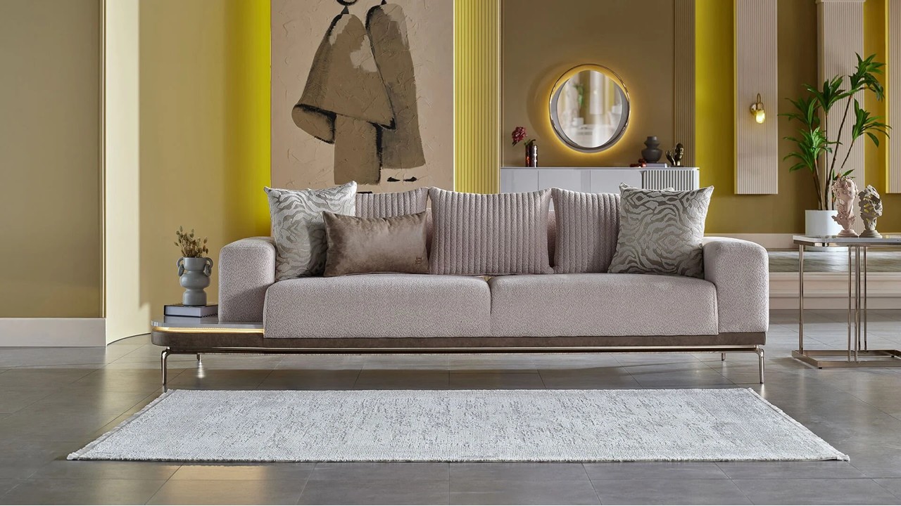 Canapea Extensibila 3 locuri cu Masuta integrata dreapta Estella BELLONA Canapele 20ETE3R00400001