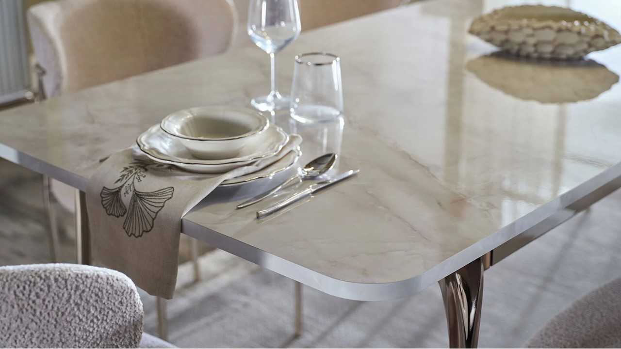 Masa Extensibila cu 6 Scaune Estella  Seturi Masa cu Scaune