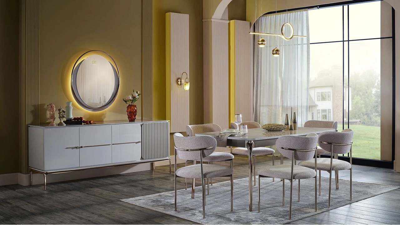 Set Dining Room cu masa extensibila Estella  Seturi Dining Room