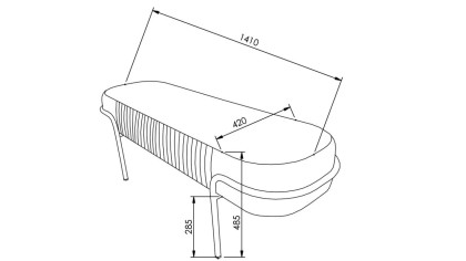 Taburet Marchiz Estella BELLONA Taburet 22ETE2430ZFZF