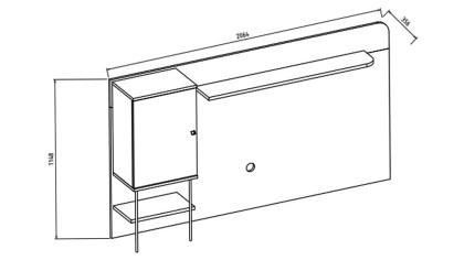 Vitrina Compacta TV Estella  Vitrina Compacta