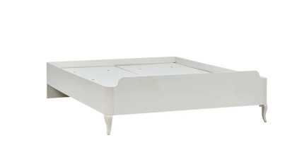 Set Dormitor Victor, Sifonier 5 usi, Pat 160x200, culoare Fildes, Finisaj Auriu  Set Dormitor VICDORM5USI160200