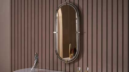 Set Dormitor Victor, Sifonier 5 usi, Pat 160x200, culoare Fildes, Finisaj Auriu  Set Dormitor VICDORM5USI160200