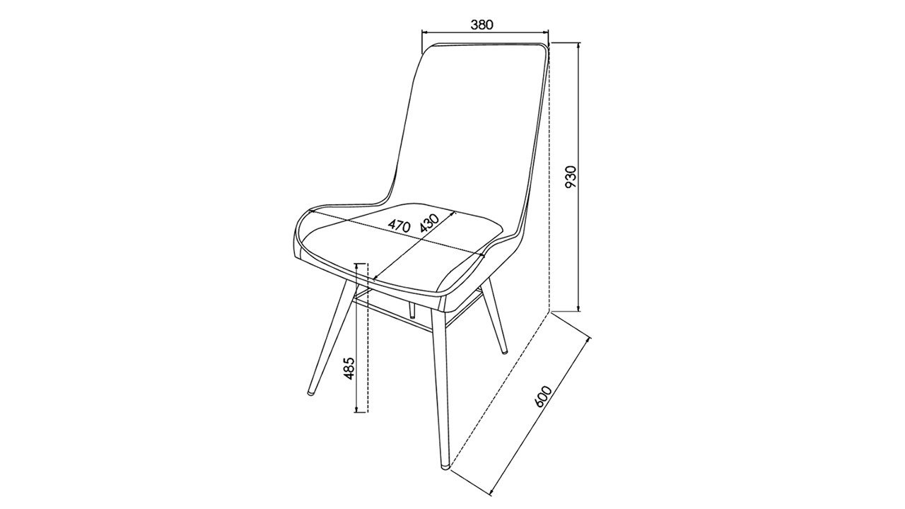 Scaun 6348 Kolin, Pachet 2 bucati BELLONA Scaun 23KOS63480220001