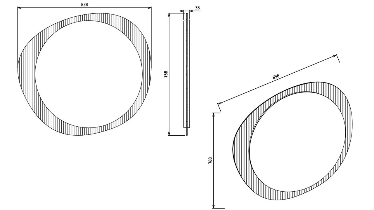 Oglinda Bufet Montella BELLONA Oglinda Bufet 22MTL2425Y1Y1