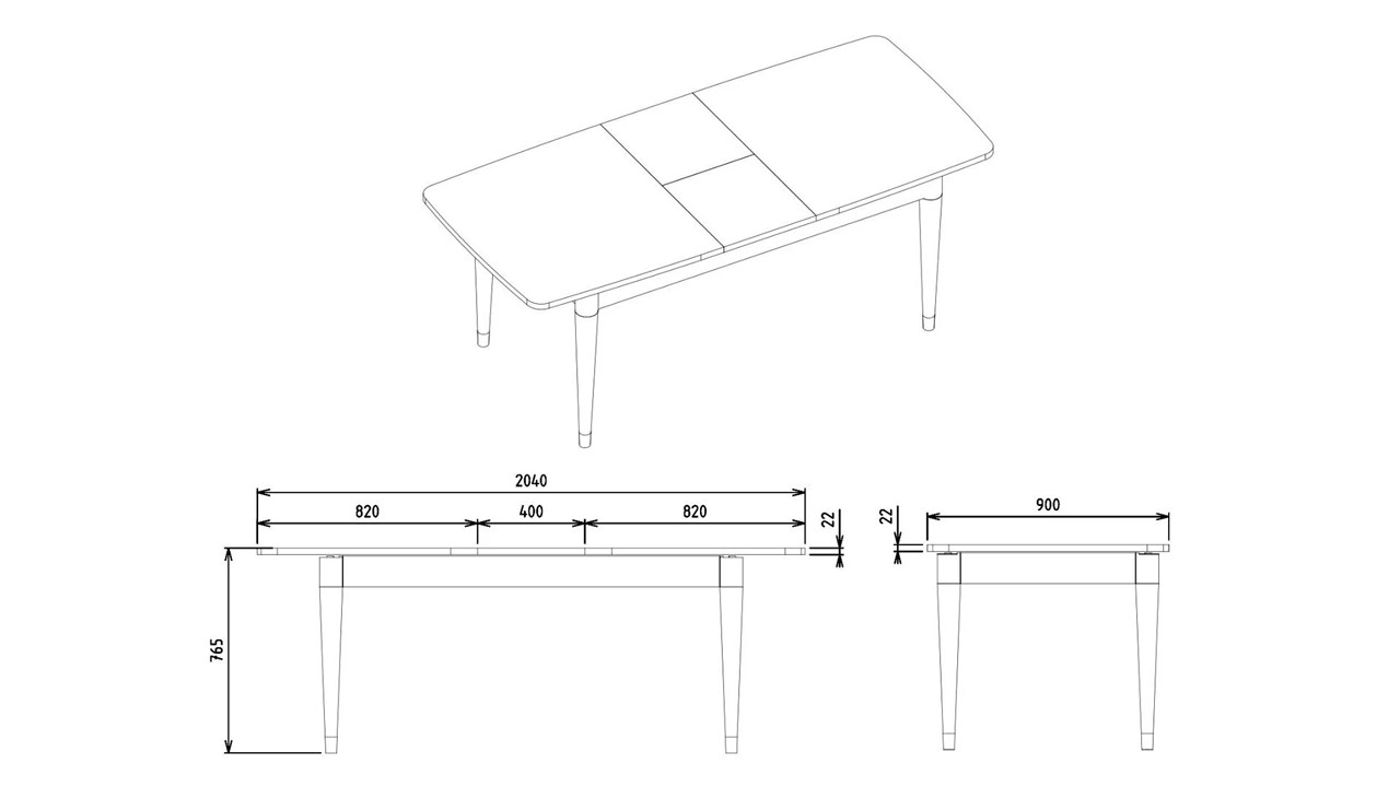 Set Dining Room cu Masa Extensibila Montella  Seturi Dining Room