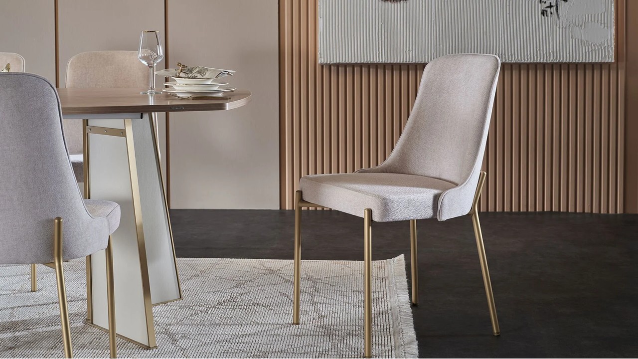 Set Dining Room cu Masa Fixa Montella  Seturi Masa cu Scaune