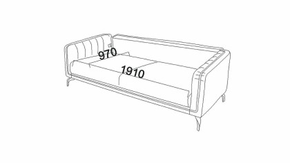 Canapea Extensibila 3 locuri Larissa BELLONA Canapele