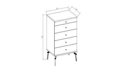 Set Dormitor Montella cu Tablie XL  Set Dormitor