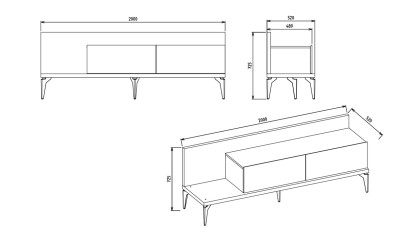 Comoda TV Orleon BELLONA Comoda TV 22OLN30013XFM