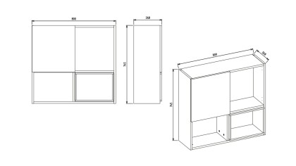 Modul Suspendat Comoda TV Orleon BELLONA Magazin 22OLN30053XFM