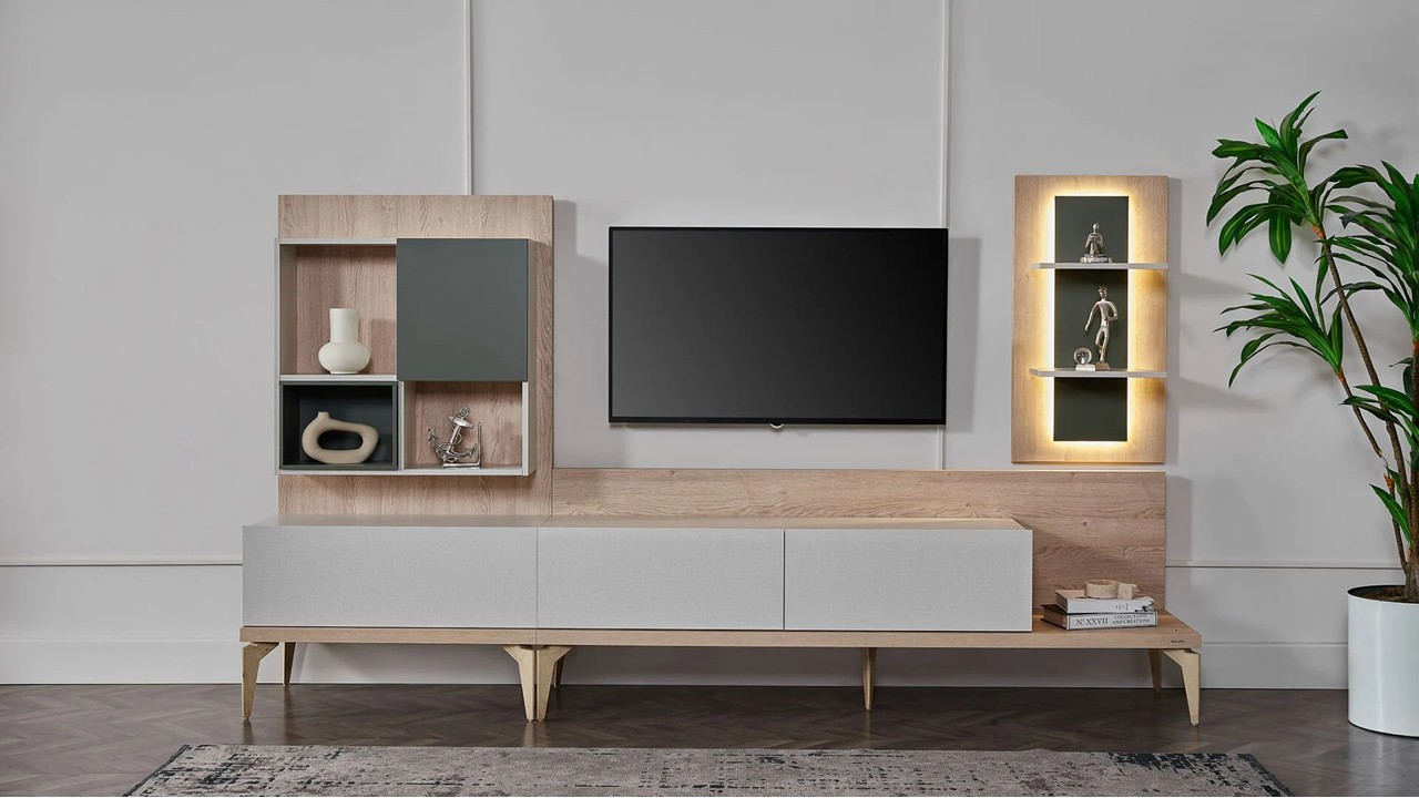 Vitrina Compacta TV Orleon  Vitrina Compacta