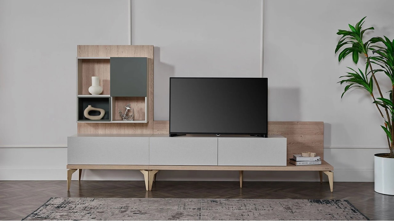 Vitrina Compacta TV Orleon  Vitrina Compacta