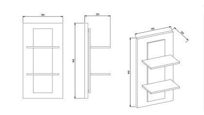 Vitrina Compacta TV Orleon  Vitrina Compacta