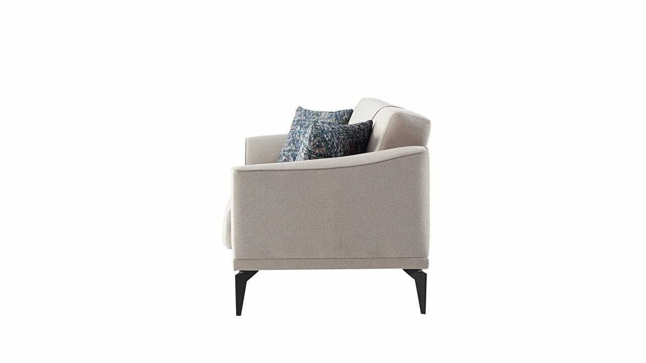 Canapea Extensibila 3 locuri Monaco, Bej, Picior Negru, Promotional BELLONA O U T L E T