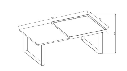 Masuta de cafea Moderno, Stoc cu livrare rapida BELLONA O U T L E T SHOWROOM22MDE3302ZEOB