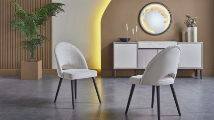 Set Masa Extensibila cu 6 Scaune Mona  Seturi Masa cu Scaune