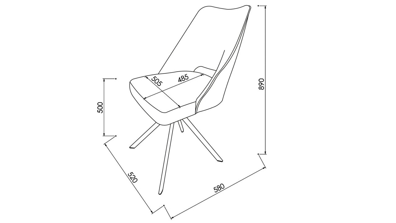 Scaun Birou Tineret Mona 6361, Bej BELLONA Scaune camere tineret 23MOO63610130001