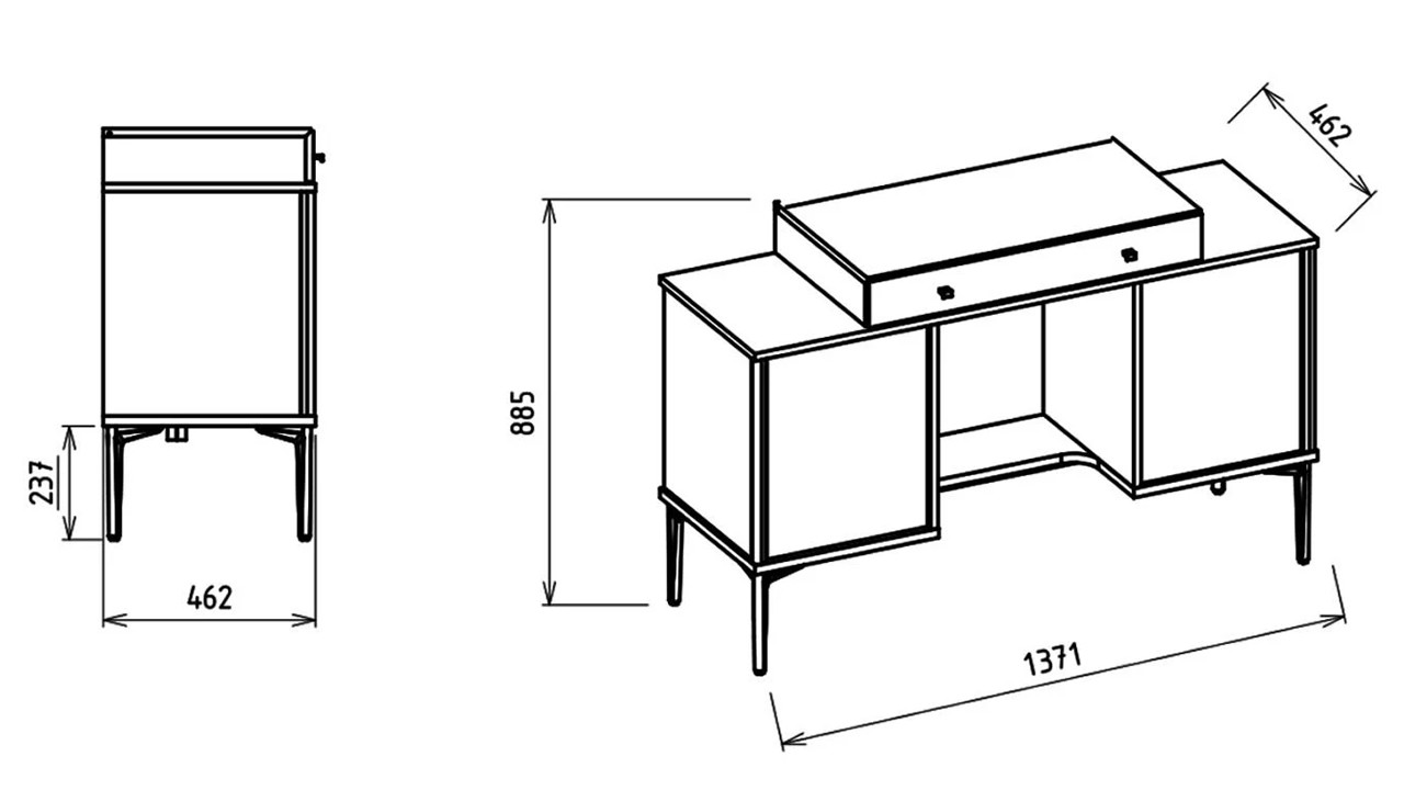 Masa de Toaleta Mona BELLONA Dormitor 22MOO2100XHXI