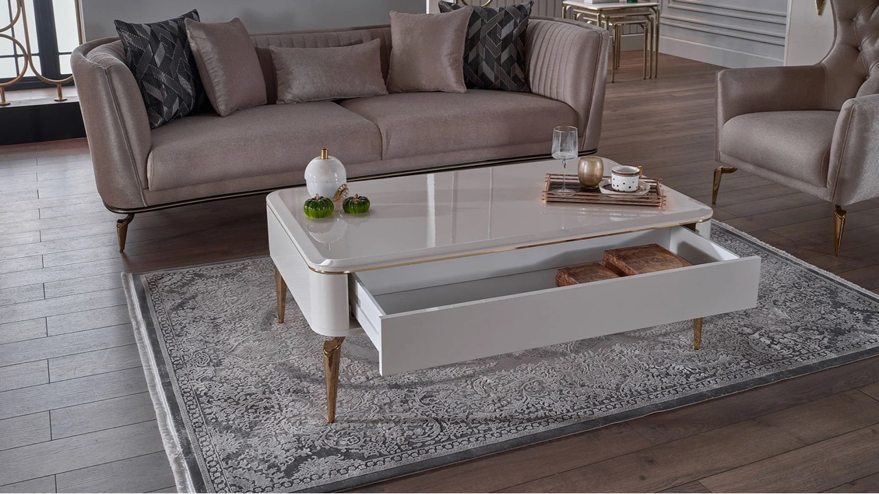 Masuta de cafea Plaza, culoare Fildes BELLONA Masuta de Cafea 22PZA3302FSFS