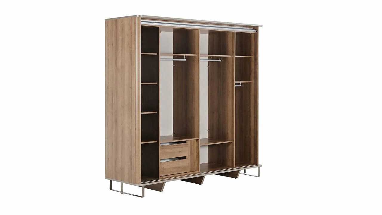 Set Dormitor Mirante cu Sifonier Usi Glisante si Pat 160x200cm  Set Dormitor SHOWROOMSETDORMITORMIRANTE