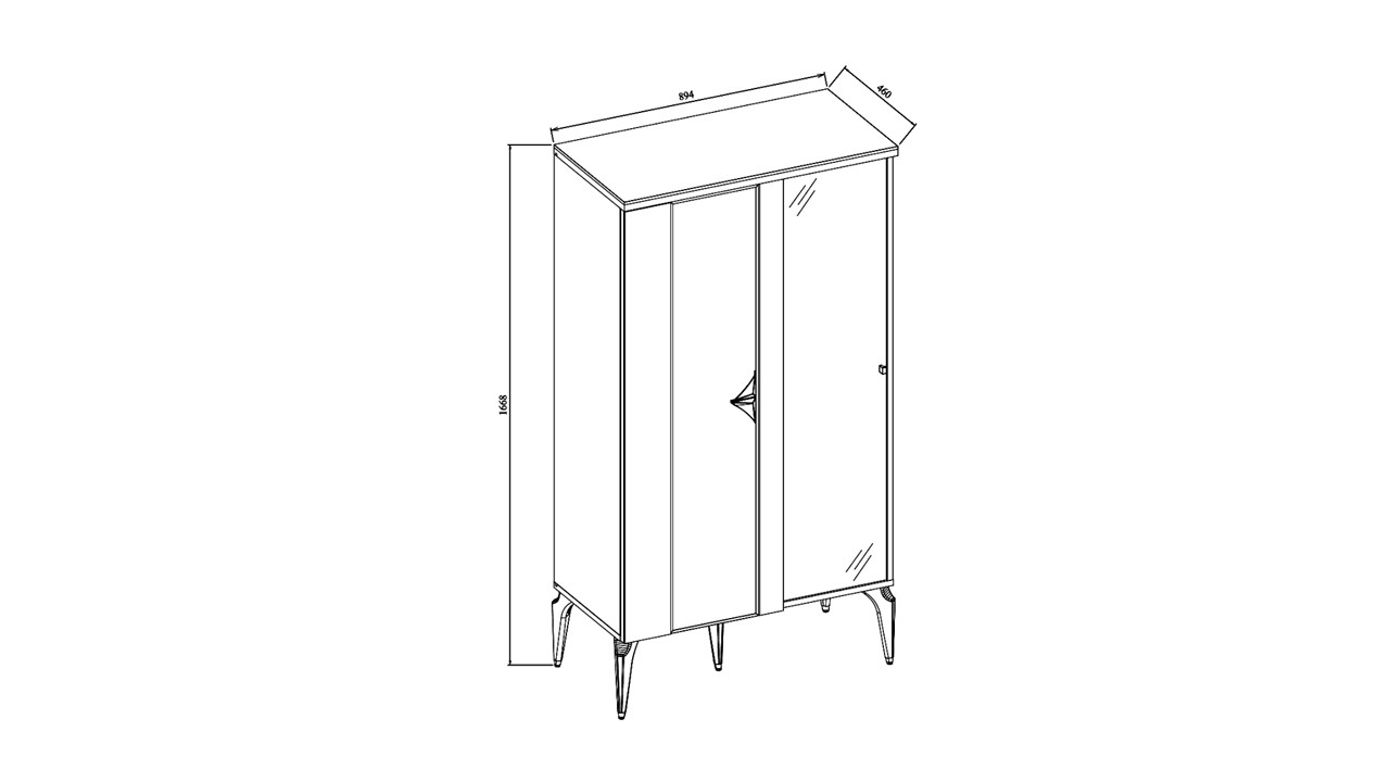 Vitrina Leny BELLONA Vitrina 22LEY2700FDXZ