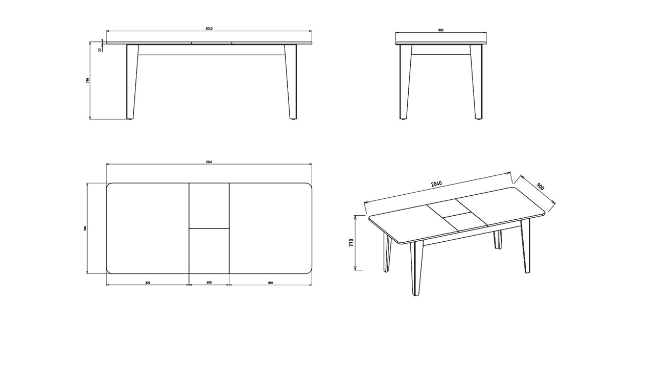 Masa Extensibila Leny BELLONA Masa 22LEY3155FDXZ