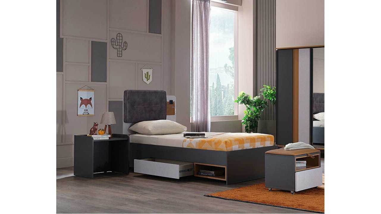 Set Dormitor Tineret Live cu Saltea Dream Bamboo BELLONA O U T L E T LIVETINERET+27DRB01202000400