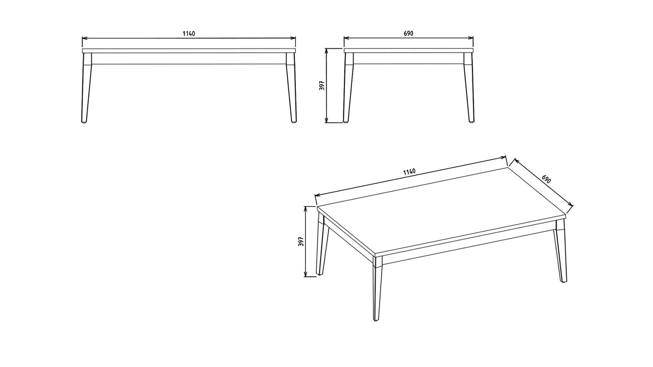 Masuta de cafea Nadia BELLONA Masuta de Cafea 22NAD3302OPOP