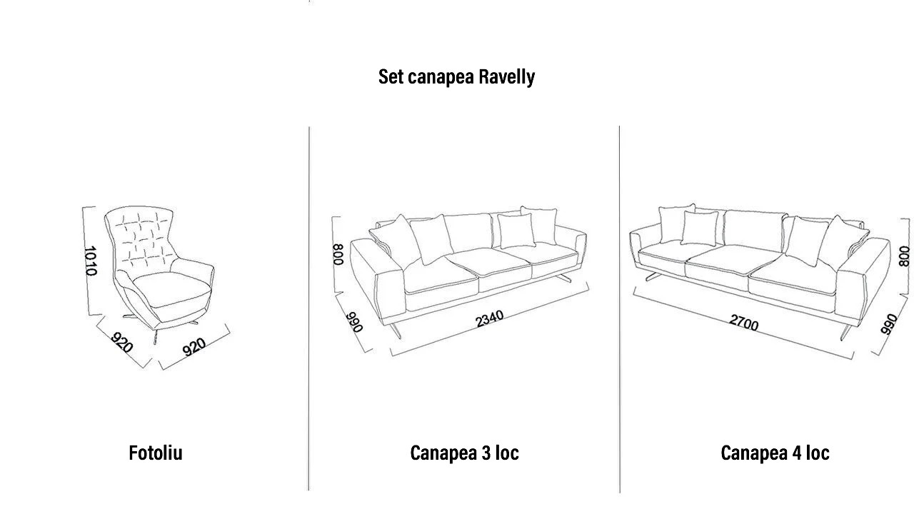 Fotoliu Ravelly BELLONA Fotolii - Fotolii TV SHOWROOM20RVE1H00300001