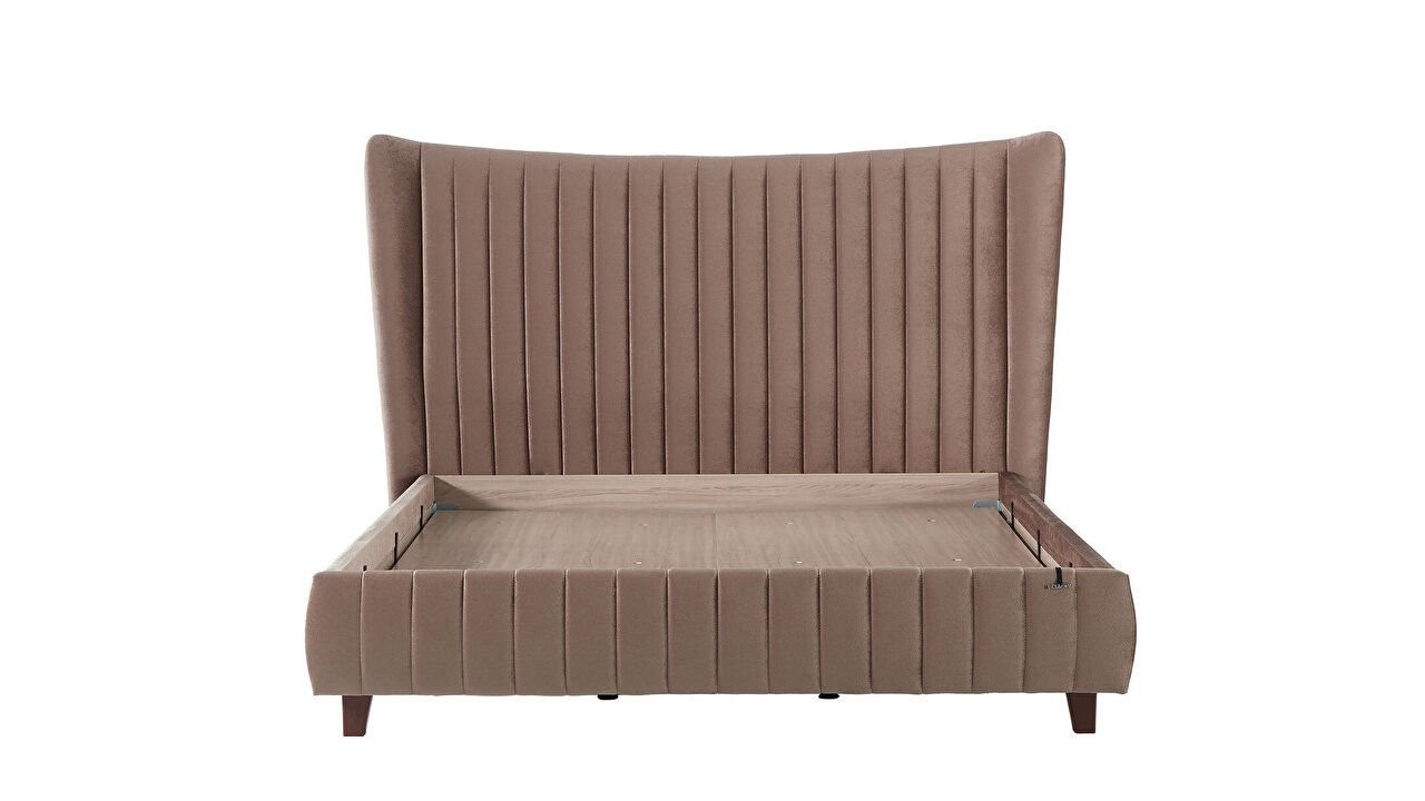 Pat tapitat fara lada de depozitare Venisa, 160x200cm, culoare Cafea BELLONA Paturi tapitate fara lada - In STOC 28VEII600200...