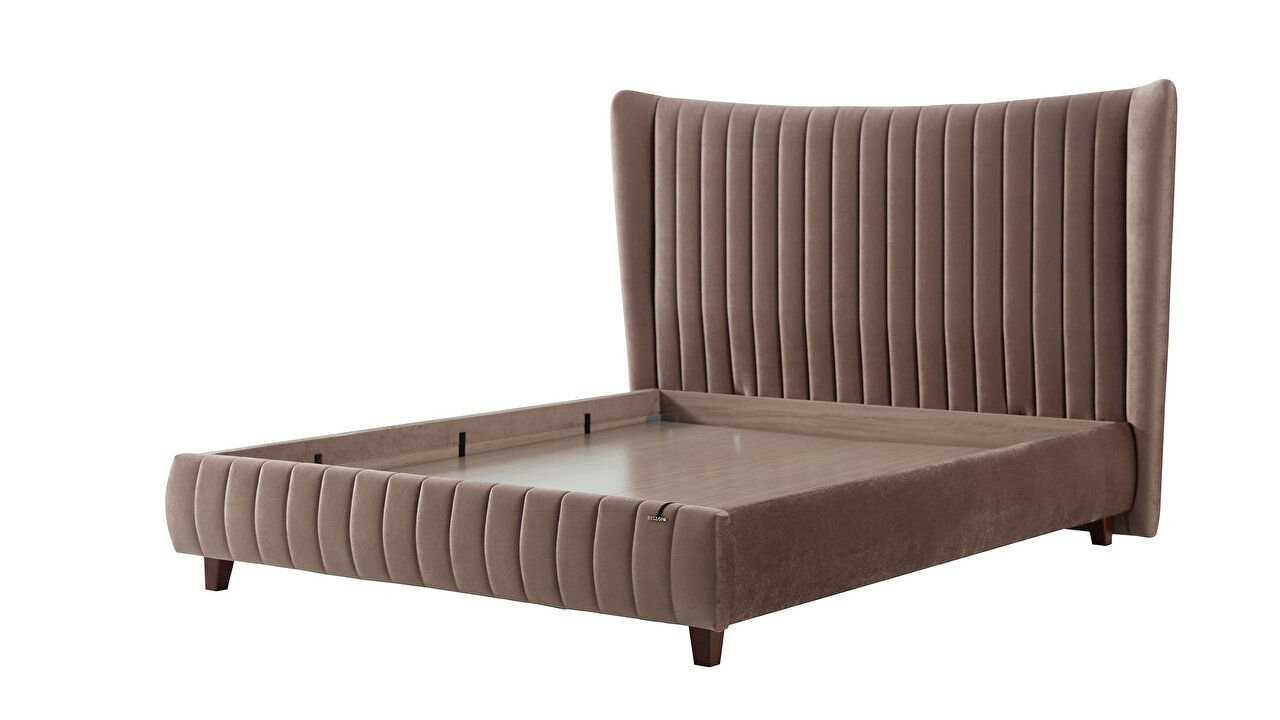 Pat tapitat fara lada de depozitare Venisa, 160x200cm, culoare Cafea BELLONA Paturi tapitate fara lada - In STOC 28VEII600200...