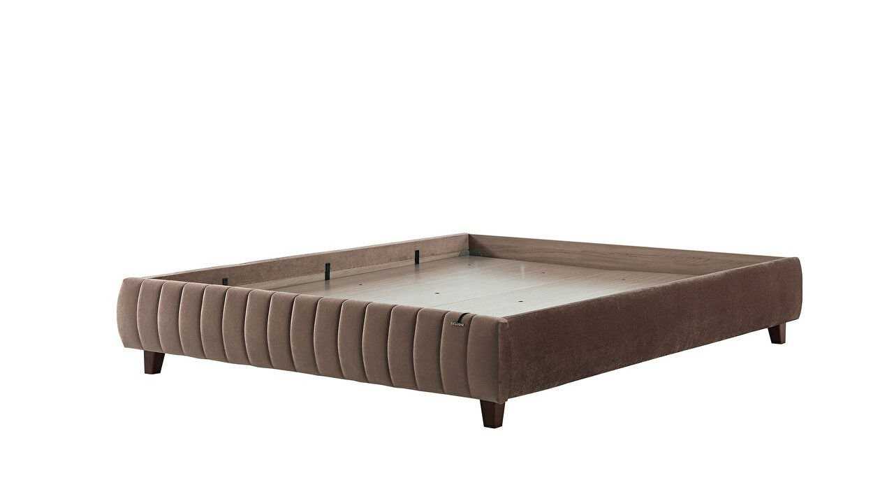Pat tapitat fara lada de depozitare Venisa, 160x200cm, culoare Cafea BELLONA Paturi tapitate fara lada - In STOC 28VEII600200...