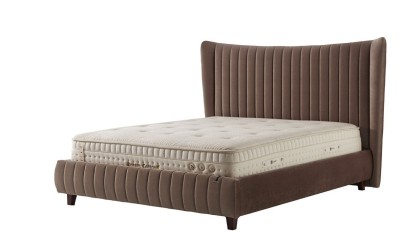 Pat tapitat fara lada de depozitare Venisa, 160x200cm, culoare Cafea BELLONA Paturi tapitate fara lada - In STOC 28VEII600200...