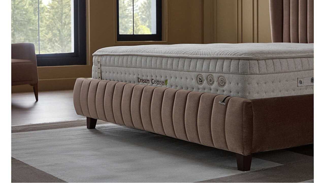 Pat tapitat fara lada de depozitare Venisa, 160x200cm, culoare Cafea BELLONA Paturi tapitate fara lada - In STOC 28VEII600200...