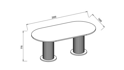 Masa Fixa Boheems BELLONA Masa 22BHS3150ZHZH