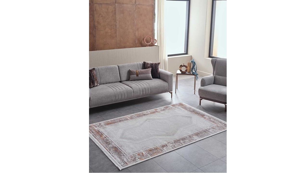 Covor Viera 15598 Cupru, 160X230cm GUMUSSUYU Seria Viera 286VIE15598A3BKR00