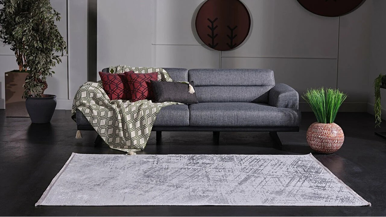 Covor Venita 13596 Gri, 160X230cm GUMUSSUYU Seria Venita 286VNT13596A3GRI00