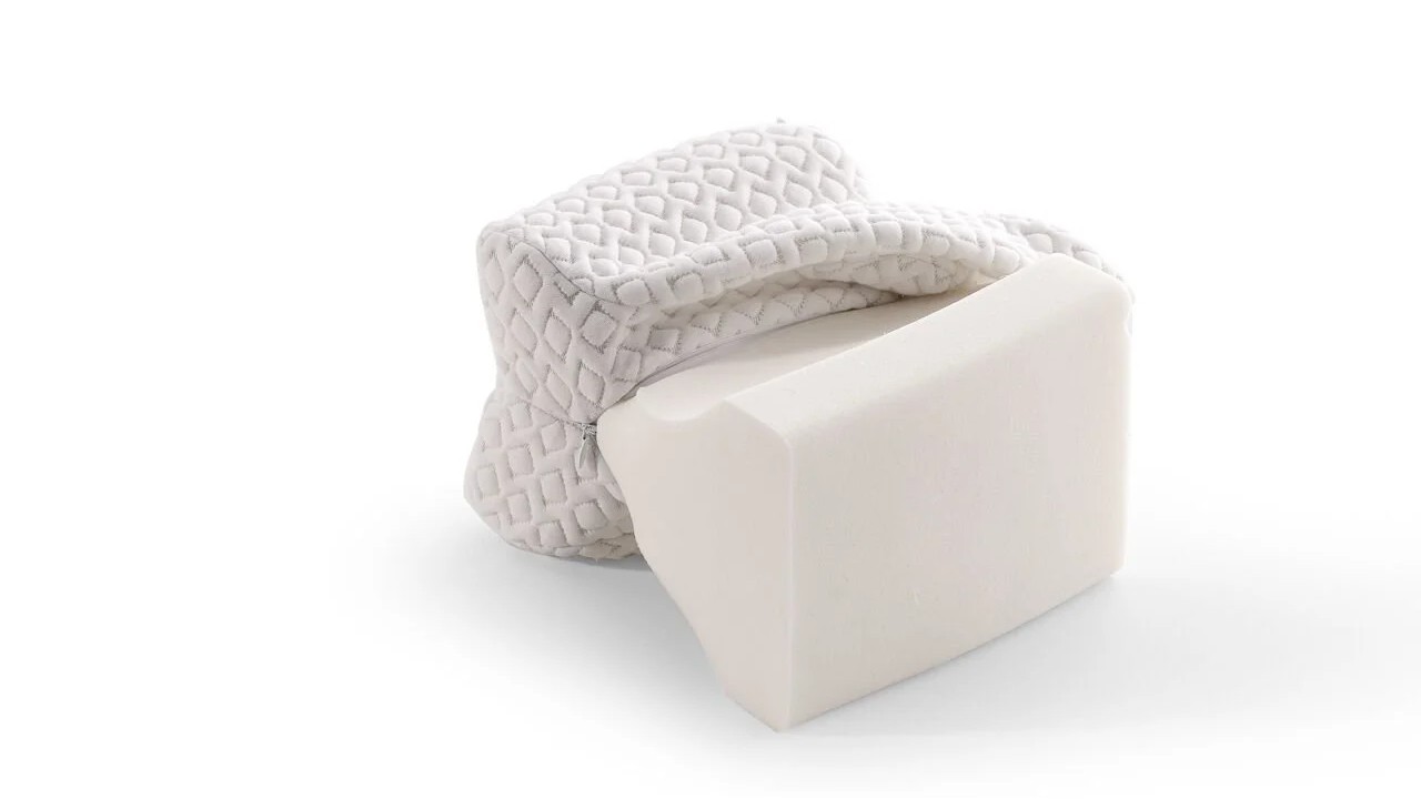 Pernă pentru genunchi 26 x 21 x 16,5 cm - Albă DOQU Perne si Pilote 2Q9YSTDIZAB340001