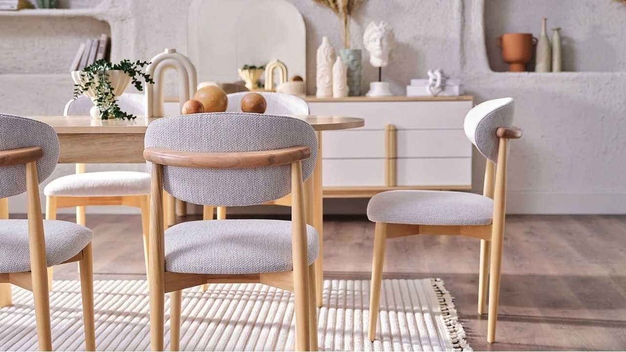 Masa Extensibila cu 6 Scaune Boheems  Seturi Masa cu Scaune