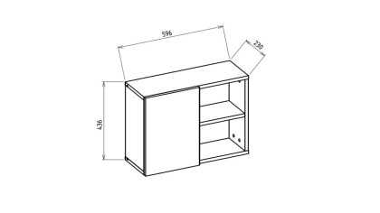 Modul suspendat Birou Tineret Boheems BELLONA Magazin 22BHS31999VZH