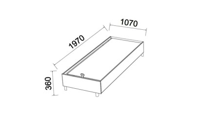 Pat Tineret cu somiera Boheems BELLONA Pat