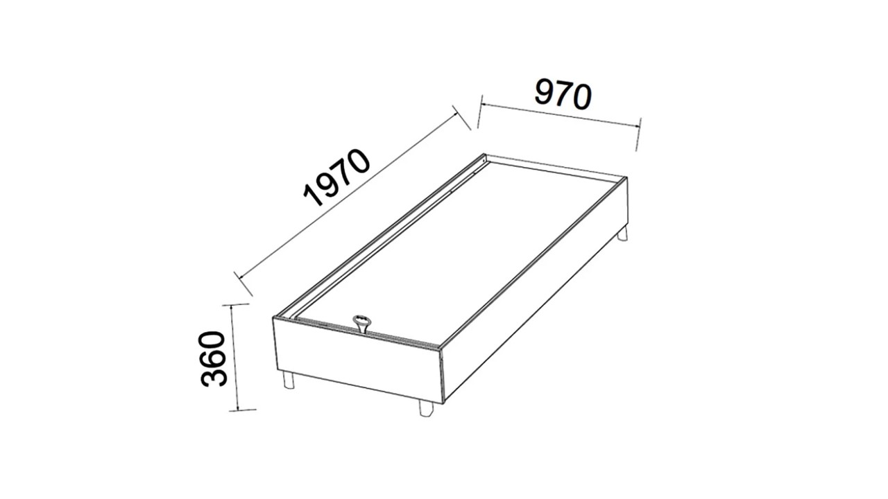 Pat Tineret cu somiera Boheems BELLONA Pat